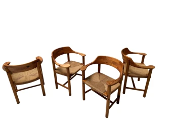 Four Mid-Century Modern Armchairs by Rainer Daumiller, 1970s